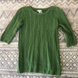 Comfy cable knit green sweater